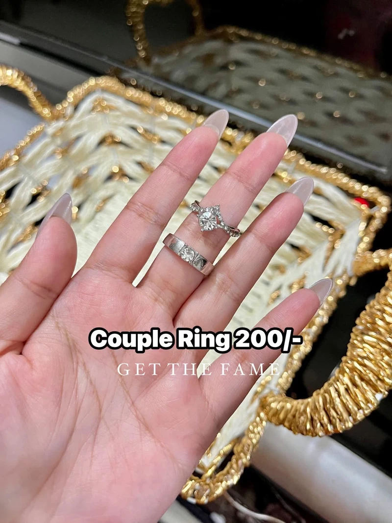 2 pcs Couple Rings Set ✨💍
