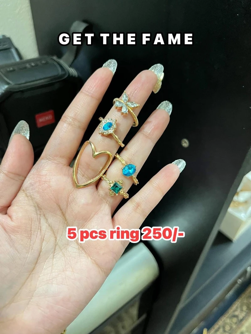 5 pcs Love Rings Set ✨💍