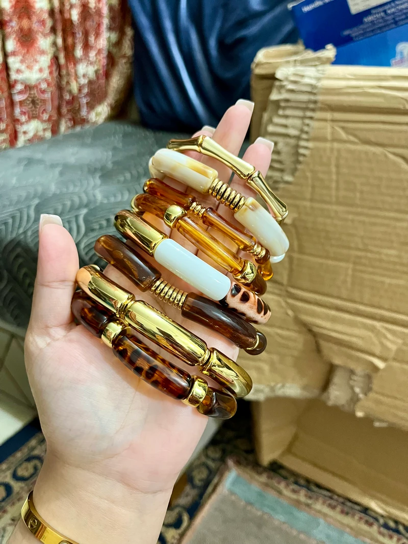 8 pcs Leopard Print Bracelet Stack✨🫶🏻