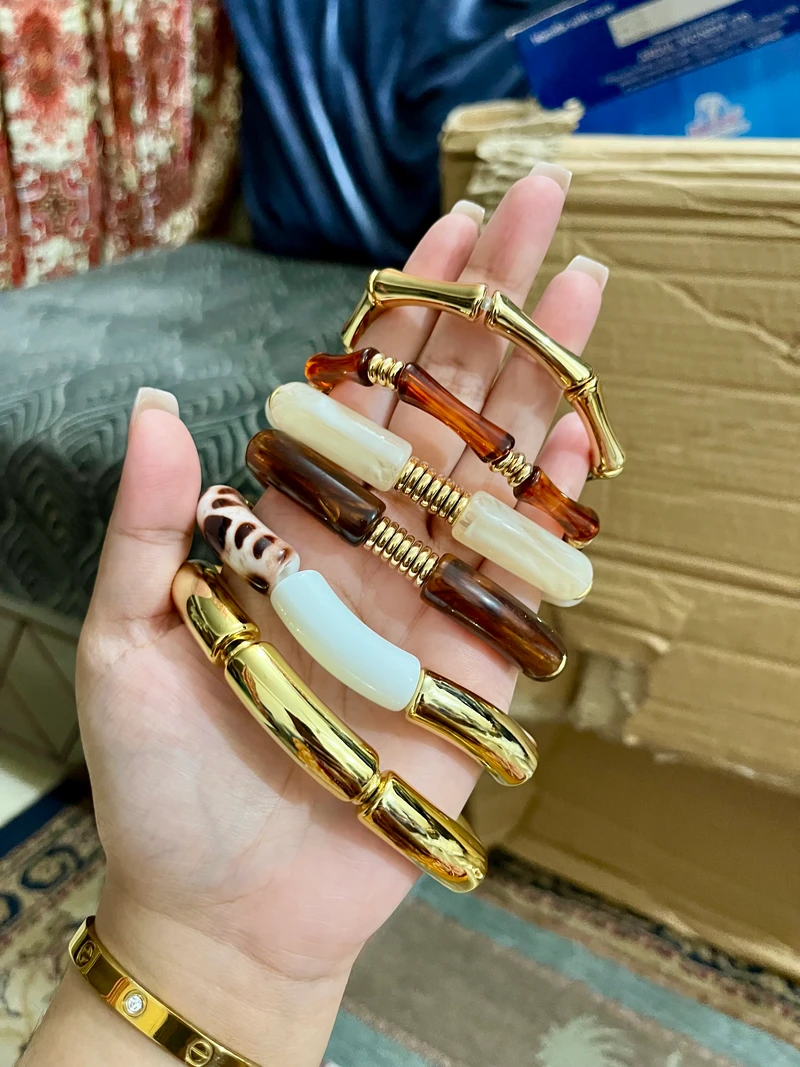 6 pcs Trendy Bracelet Stack✨🥹