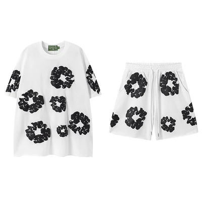 Short sleeve suit white