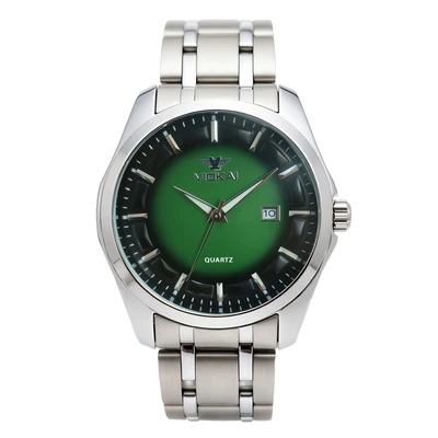 White case with gradient green dial