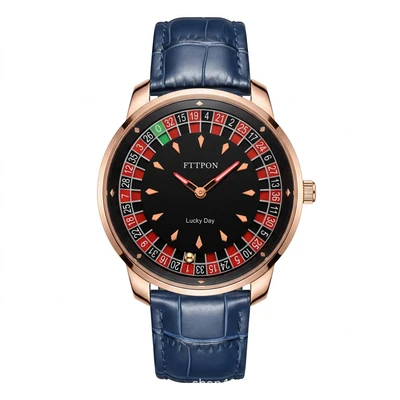 Rose gold blue ribbon