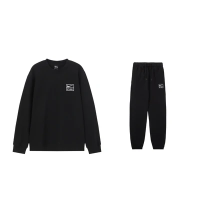 8904 Black Suit [Embroidered and Fleece-Lined]