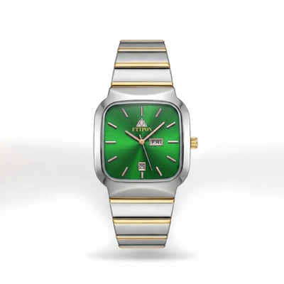 Golden green dial