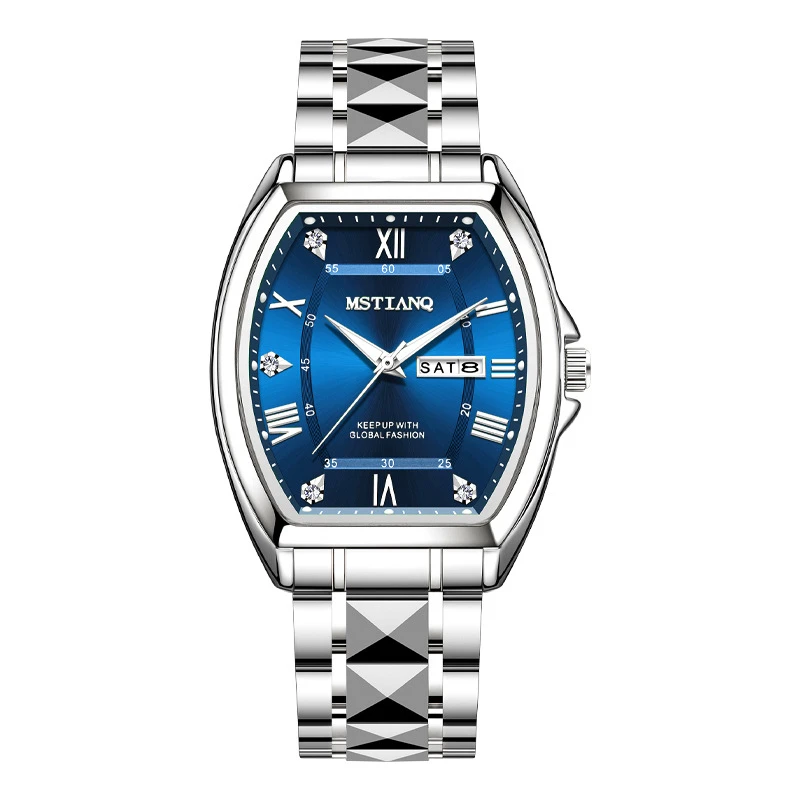 Brand new men's watch waterproof luminous barrel quartz watch live foreign trade explosions a generation of hair