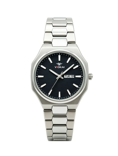 Model B white case with black dial
