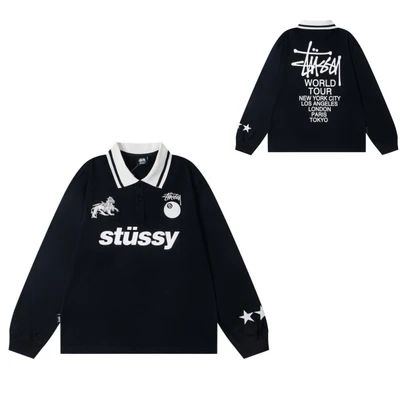 8912 Black [POLO Long Sleeve T-Shirt]