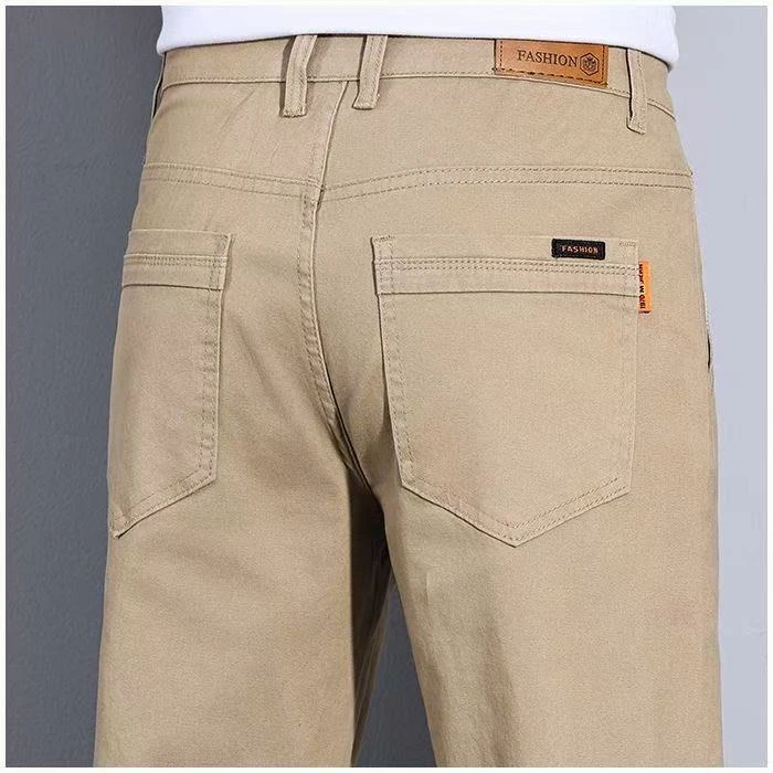 Cross-Border Korean and Japanese Casual Pants Men's High-End Business Straight Pants Elastic Casual Pants Men's Wholesale