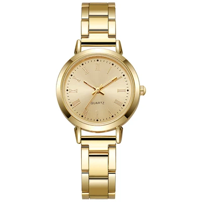 Gold case, gold dial, roman numerals