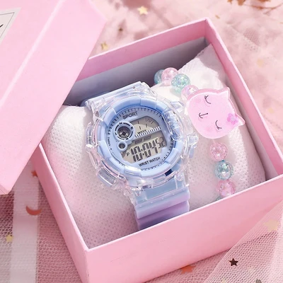 Sky blue watch (colorful luminous)