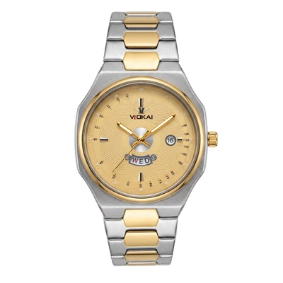 Model A, two-tone case with gold dial