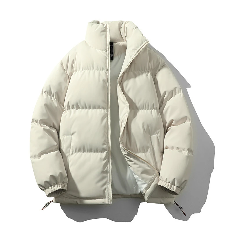 NASA Brand Co-branded Down Jacket Men's and Women's Fashion Brand Winter Thickened Warm Loose Collar Couple's Cotton-padded Jacket
