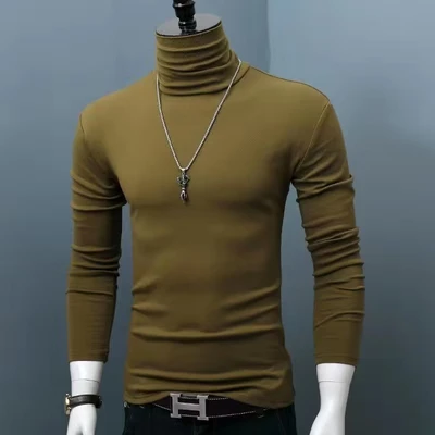 Army Green full high collar