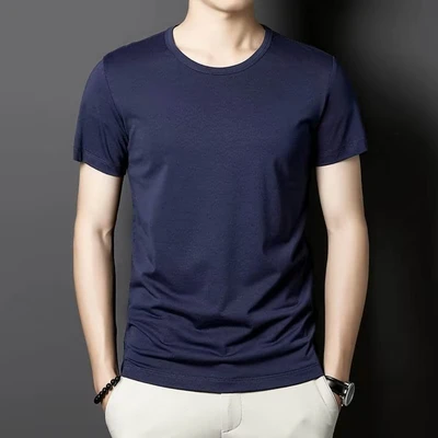 Short sleeve navy blue