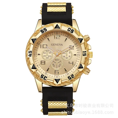 Gold shell gold surface black belt