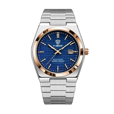 Two-tone case, blue dial