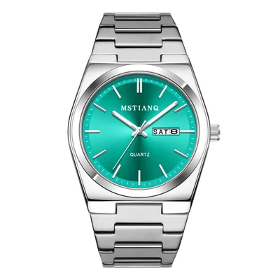 Silver shell green surface