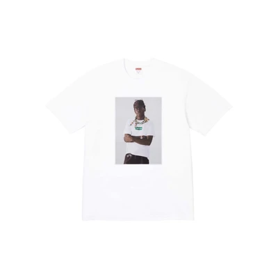 Supreme fw24 yang changqing's same style round neck t-shirt for men and women, same style white