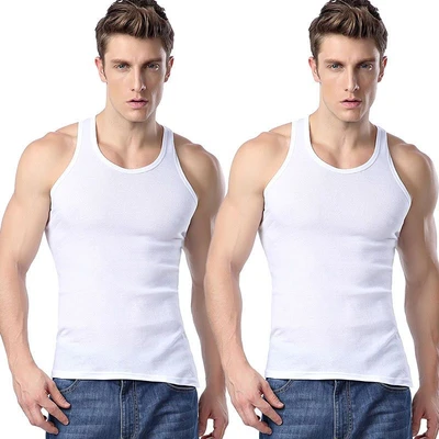 Vest [2 pure cotton pieces] White + White