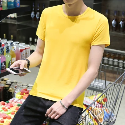 Yellow round neck