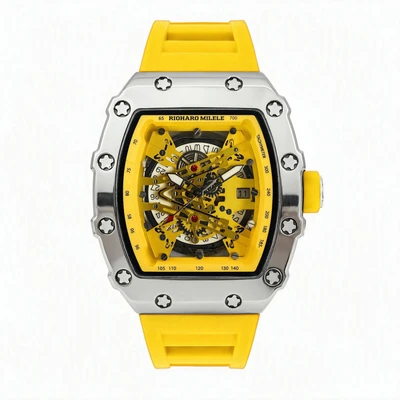 White case, yellow strap ~ Model No. 8