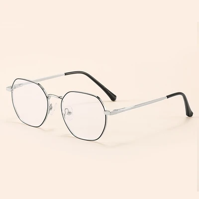 Silver frame black border