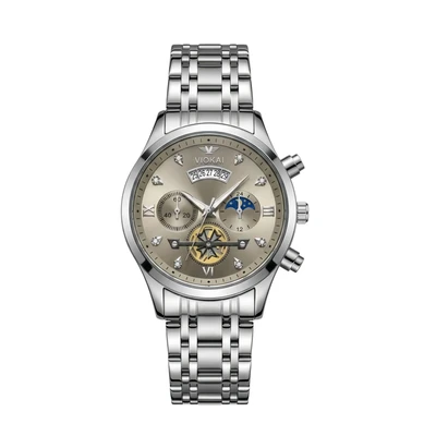White shell gray dial