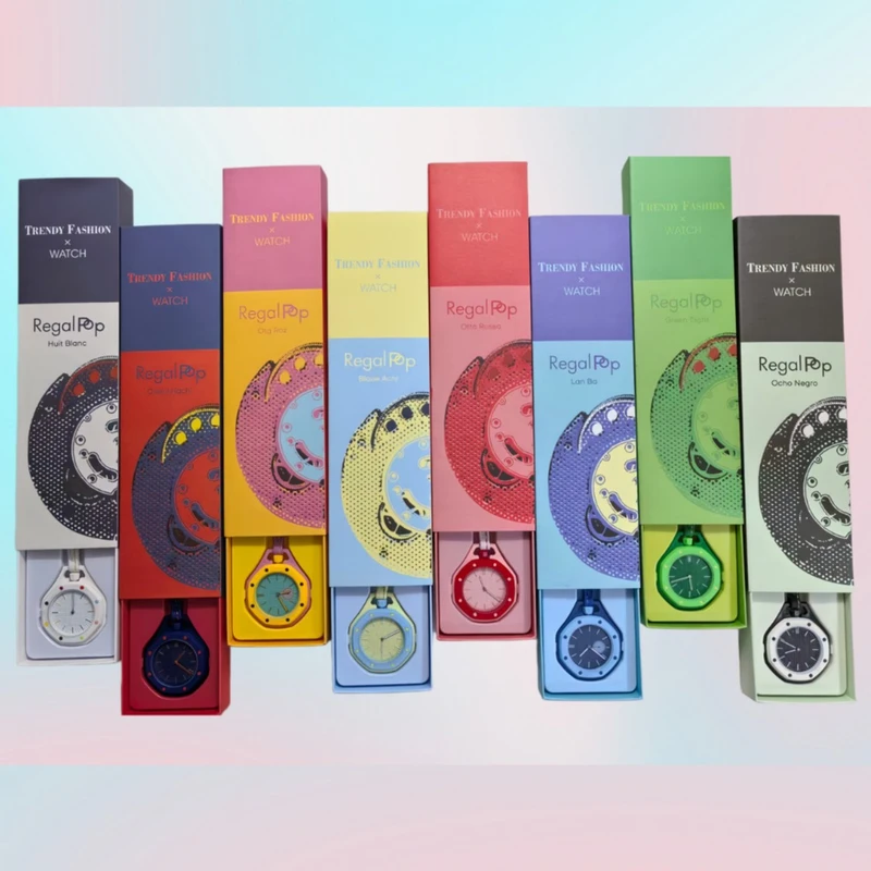 Box + watch, octagonal pocket watch, fashionable quartz watch, cross-border hot-selling wholesale, special link for orders starting from 100 pieces