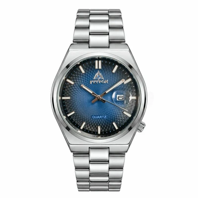 Silver-white gradient blue dial
