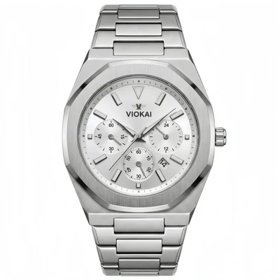 Silver-white dial