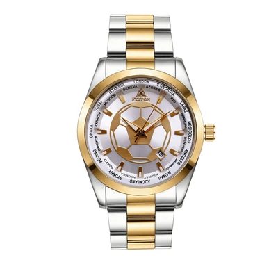 Two-tone case with white dial