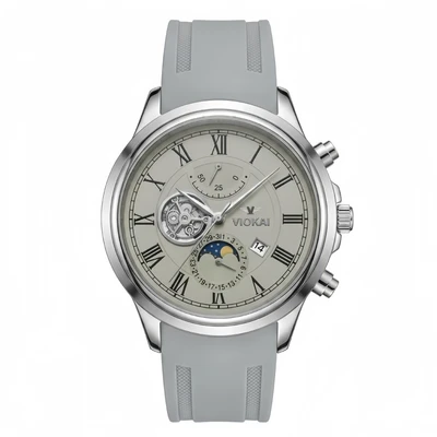 White case, gray dial