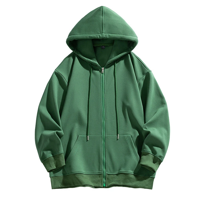 Hooded Cardigan Sweatshirt for Men, New Autumn Trendy Brand, Sports Casual American Style Heavyweight Couple Tops and Jackets for Men
