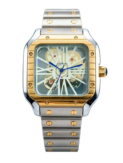 Two-tone case with white dial