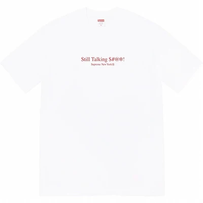 Supreme ss22letterlogoprinting short-sleeved american trendy t-shirt for men and women, same style white