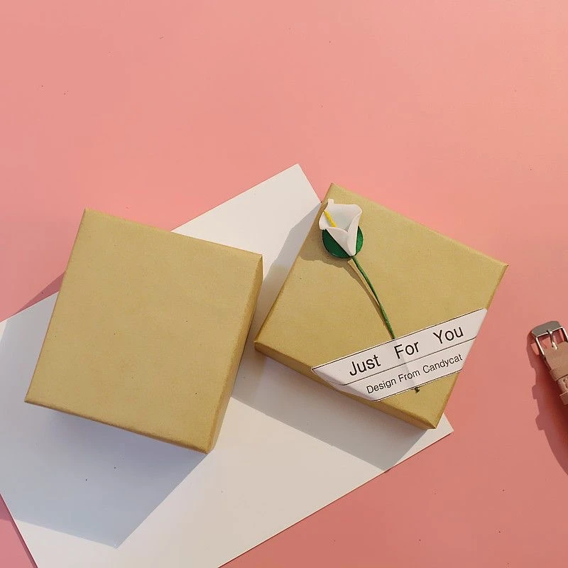 Wholesale retro kraft paper cover packaging box art watch box scented tea paper box regulator Mori gift box