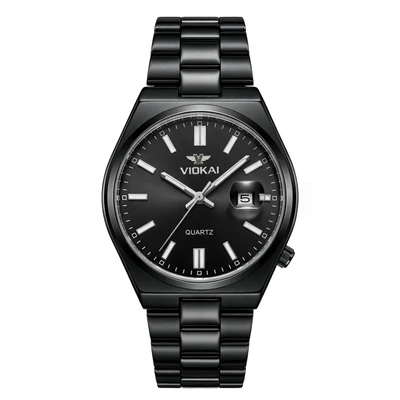 Black case, black dial