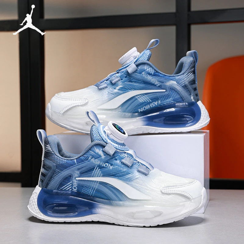 Warrior Jordan Children's Shoes Boys' Basketball Shoes Mesh Non-Slip Autumn Winter Summer New Breathable Youth Children's Sports Shoes