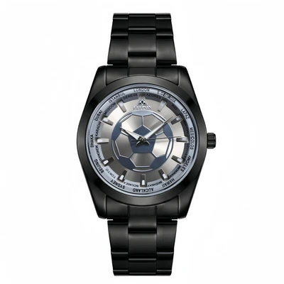 Black case, gray dial