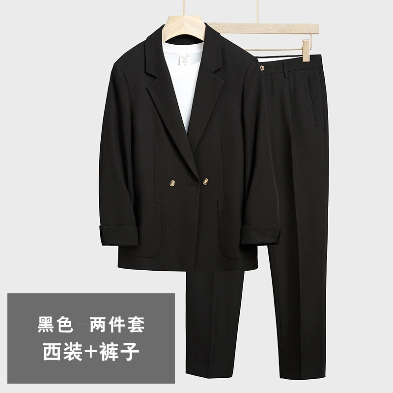 Japanese Style Pendant Sense Casual Suit for Men Loose Korean Style Handsome Dummy and Handsome Fashionable Light Mature Spring and Autumn Small Suit Jacket for Men