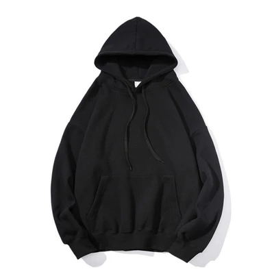 Hooded sweater black (thin)