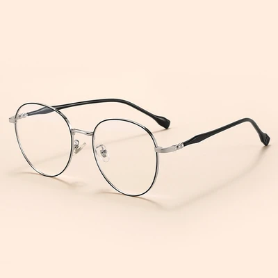 Silver frame black border