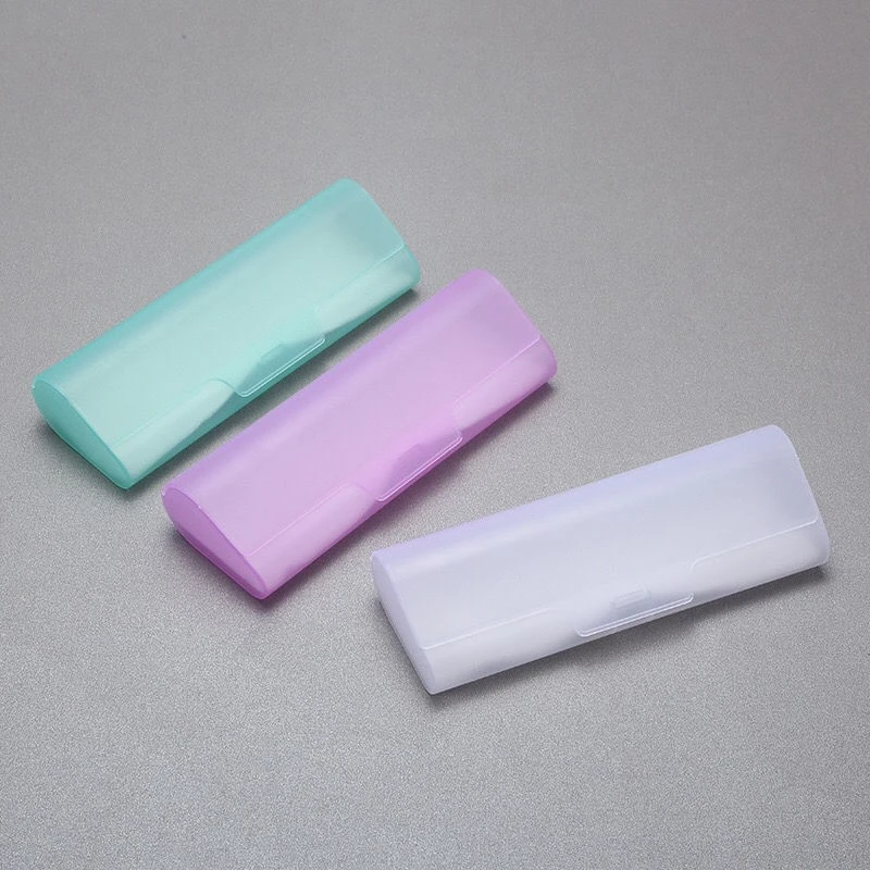 New Frosted color transparent glasses box myopia glasses presbyopic glasses glasses case ultra-light portable glasses box wholesale