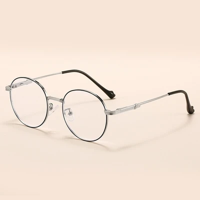 Silver frame black border