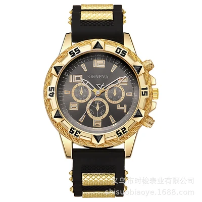 Gold shell black face black belt