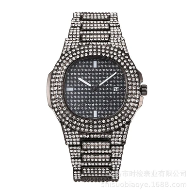 Black shell white diamond