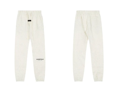 2359 Oatmeal Gray Pants with Flocked Letters