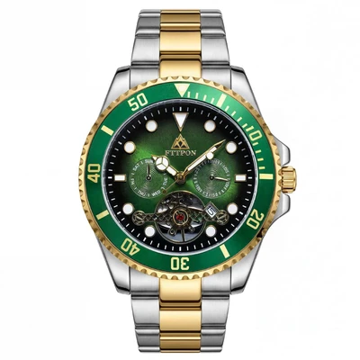 Two-tone green dial