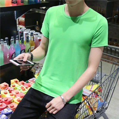Light green round neck